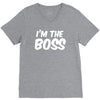 i'm the boss funny nerd V-Neck Tee