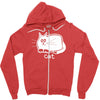 cat Zipper Hoodie