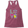 love teal best trending Racerback Tank