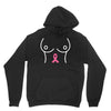 breast with pink ribbon Unisex Hoodie