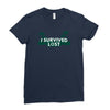 i survived lost Ladies Fitted T-Shirt