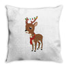 christmas deer Throw Pillow