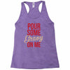 pour some gravy on me Racerback Tank