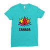 Canada Leaf LGBT Ladies Fitted T-Shirt