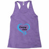 coming soon baby boy maternity design Racerback Tank