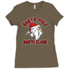 north pole santa claus Ladies Fitted T-Shirt