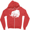 sancho und pancho kult fun fr&ouml;sche frog oldschool Zipper Hoodie