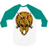 skull spartan 3/4 Sleeve Shirt