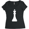 Chess King and Pawn Women's Triblend Scoop T-shirt