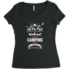 Weekend Forecast Camping With A Chance Of Drinking Women's Triblend Scoop T-shirt