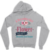A December Girl Like A Flowers Zipper Hoodie
