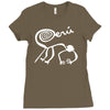 marca peru nazca lines monkey Ladies Fitted T-Shirt