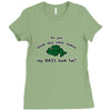 my bass look fat Ladies Fitted T-Shirt