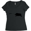 boar hunting Women's Triblend Scoop T-shirt
