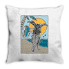 ride and surf Throw Pillow