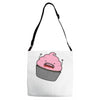 cannibal cupcake Adjustable Strap Totes