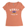 donut touch me funny Women's Triblend Scoop T-shirt