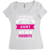 I've Been Called A Lot Of Names But Aunt Is My Favorite Women's Triblend Scoop T-shirt