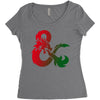 dungeons dragons logo Women's Triblend Scoop T-shirt