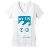 blur milk coffee and tv rock music band Women's V-Neck T-Shirt