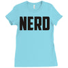 nerd (3) Ladies Fitted T-Shirt