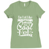 not like a regular mom i'm a cool mom Ladies Fitted T-Shirt
