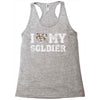 i love my soldier hunter camouflage Racerback Tank