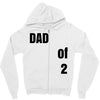 dad of 2 Zipper Hoodie