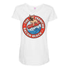 bacon beach Maternity Scoop Neck T-shirt