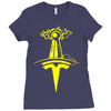 tees for the tesla museum! Ladies Fitted T-Shirt