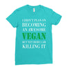 vegan Ladies Fitted T-Shirt