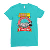 wake me up when it's friday Ladies Fitted T-Shirt