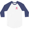Pixeled Pink Ribbon 3/4 Sleeve Shirt