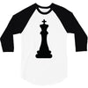 Chess King and Pawn 3/4 Sleeve Shirt