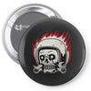 skull biker Pin-back button