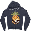 Tropical Pineapple Zipper Hoodie