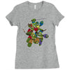 mega turtles Ladies Fitted T-Shirt
