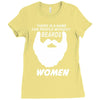 people without beard Ladies Fitted T-Shirt
