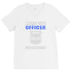 i stand with officer V-Neck Tee