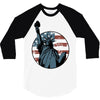 us flag 2 3/4 Sleeve Shirt