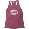what a difference a dave makes Racerback Tank