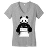 panda police Women's V-Neck T-Shirt