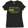 sarcasm loading funny computer tech gee Ladies Fitted T-Shirt