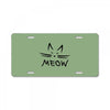 MEOW CAT License Plate