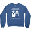 under new management   just married Crewneck Sweatshirt