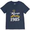 kings are born in 1985 V-Neck Tee