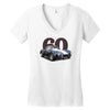 1960 ac cobra, `classic car ideal birthday gift present. Women's V-Neck T-Shirt