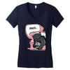 meh says honey badger Women's V-Neck T-Shirt
