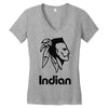 indian warrior fighter Women's V-Neck T-Shirt