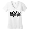 never surrender 2 Women's V-Neck T-Shirt